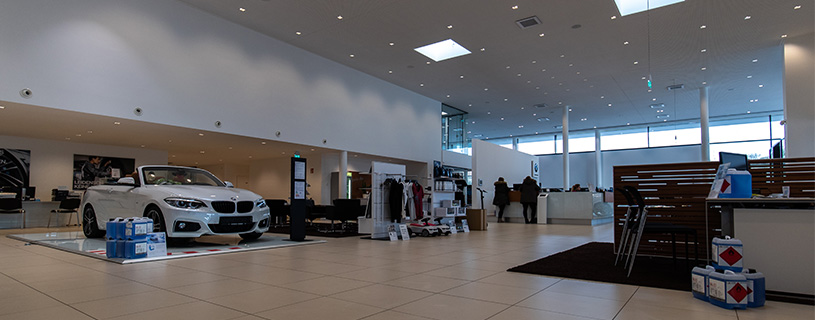 Verkaufsfläche Autohaus Sperber Bamberg