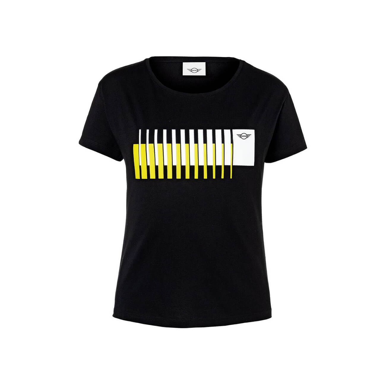 Mini 3d stripes wing logo tshirt black