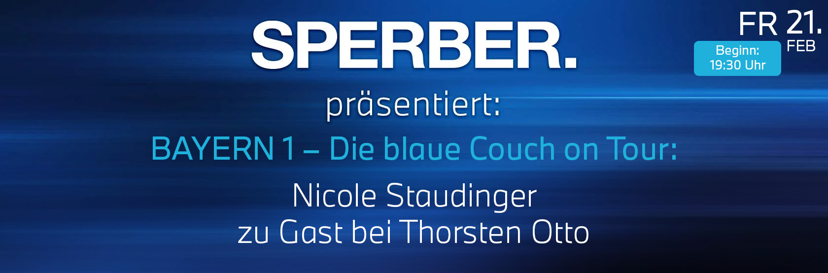 BamLit: Bayern 1 - die blaue Couch - Thorsten Otto trifft Nicole Staudinger